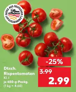 Kaufland Dtsch. Rispentomaten Angebot