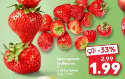 Kaufland Span./griech. Erdbeeren Angebot