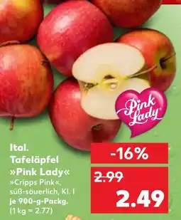 Kaufland Ital. Tafeläpfel Pink Lady Angebot