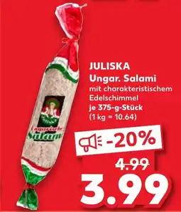 Kaufland JULISKA Ungar. Salami Angebot