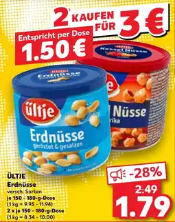 Kaufland ÜLTJE Erdnüsse Angebot