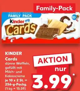 Kaufland KINDER Cards Angebot