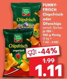 Kaufland FUNNY- FRISCH Chipsfrisch oder Ofenchips Angebot