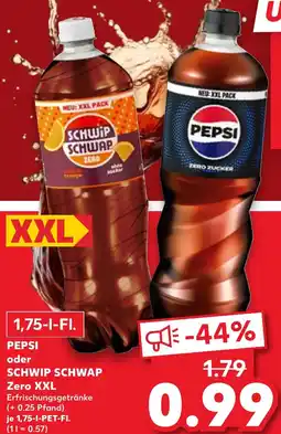 Kaufland PEPSI oder SCHWIP SCHWAP Zero XXL Angebot