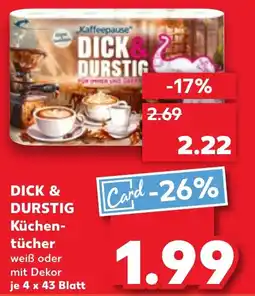 Kaufland DICK & DURSTIG Küchentücher Angebot