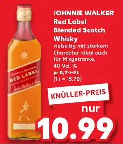 Kaufland JOHNNIE WALKER Red Label Blended Scotch Whisky Angebot