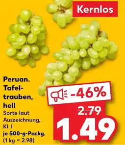Kaufland Peruan. Tafel- trauben, hell Angebot