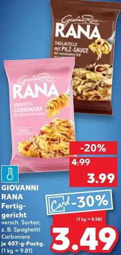 Kaufland GIOVANNI RANA Fertiggericht Angebot