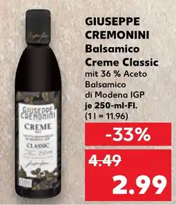 Kaufland GIUSEPPE CREMONINI Balsamico Creme Classic Angebot
