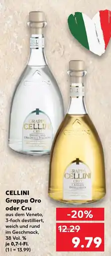 Kaufland CELLINI Grappa Oro oder Cru Angebot