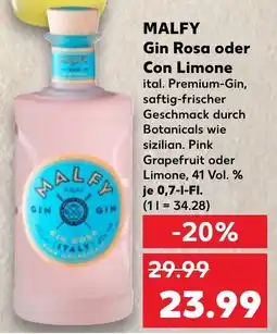 Kaufland MALFY Gin Rosa oder Con Limone Angebot