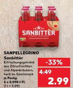 Kaufland SANPELLEGRINO Sanbittèr Angebot