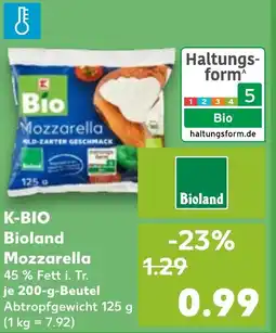 Kaufland K-BIO Bioland Mozzarella Angebot