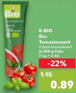 Kaufland K-BIO Bio- Tomatenmark Angebot