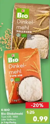 Kaufland K-BIO Bio-Dinkelmehl Angebot