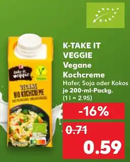 Kaufland K-TAKE IT VEGGIE Vegane Kochcreme Angebot