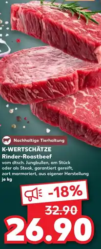 Kaufland K-WERTSCHÄTZE Rinder-Roastbeef Angebot