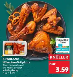 Kaufland K-PURLAND Hähnchen-Grillplatte Ober-, Unterschenkel Angebot