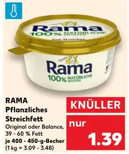 Kaufland RAMA Pflanzliches Streichfett Angebot