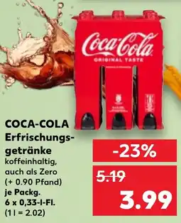 Kaufland COCA-COLA Erfrischungsgetränke Angebot