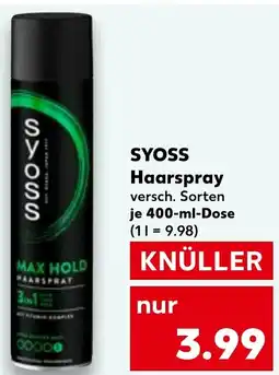 Kaufland SYOSS Haarspray Angebot