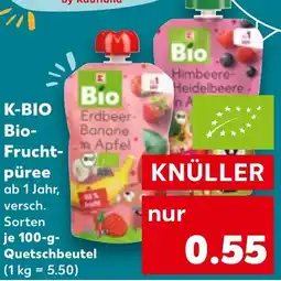 Kaufland K-BIO Bio- Fruchtpüree Angebot