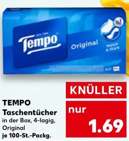 Kaufland TEMPO Taschentücher Angebot
