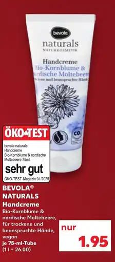 Kaufland BEVOLA NATURALS Handcreme Angebot