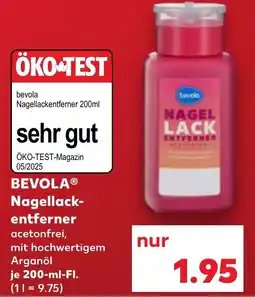 Kaufland BEVOLA Nagellackentferner Angebot