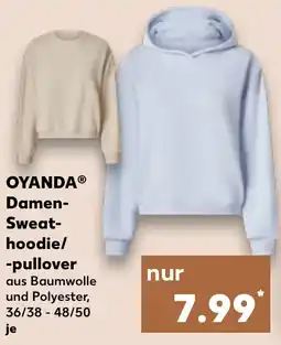Kaufland OYANDA Damen- Sweathoodie/ pullover Angebot