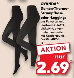 Kaufland OYANDA Damen-Thermo- Strumpfhose oder -Leggings Angebot