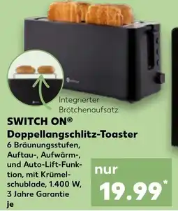 Kaufland SWITCH ON Doppellangschlitz-Toaster Angebot