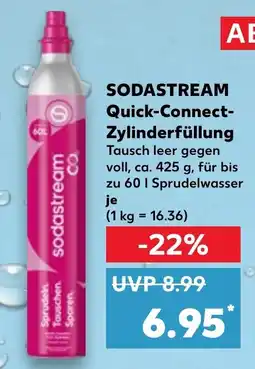Kaufland SODASTREAM Quick-Connect- Zylinderfüllung Angebot