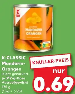 Kaufland K-CLASSIC Mandarin- Orangen Angebot