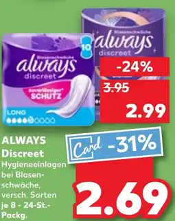 Kaufland ALWAYS Discreet Angebot