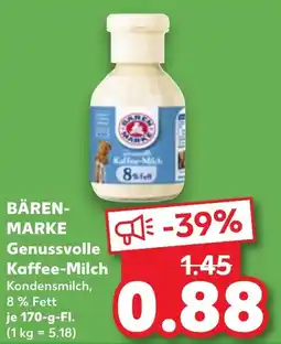 Kaufland BÄREN- MARKE Genussvolle Kaffee-Milch Angebot