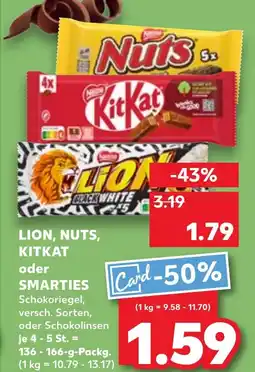 Kaufland LION, NUTS, KITKAT oder SMARTIES Angebot