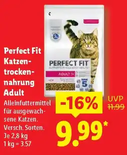Lidl Perfect Fit Katzentrockennahrung Adult Angebot