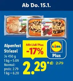 Lidl Alpenfest Striezel Angebot
