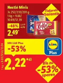 Lidl Nestlé Minis Angebot