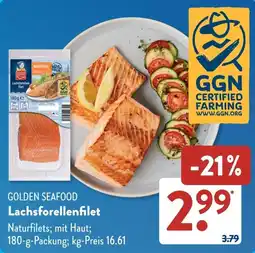 Aldi Süd GOLDEN SEAFOOD Lachsforellenfilet Angebot