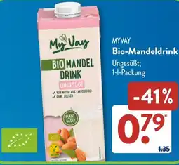 Aldi Süd MYVAY Bio-Mandeldrink Angebot