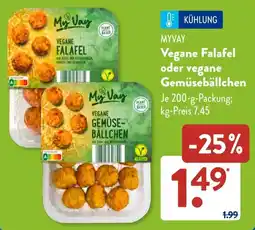 Aldi Süd MYVAY Vegane Falafel oder vegane Gemüsebällchen Angebot