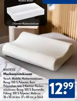 Aldi Süd NOVITESSE Nackenstützkissen Angebot