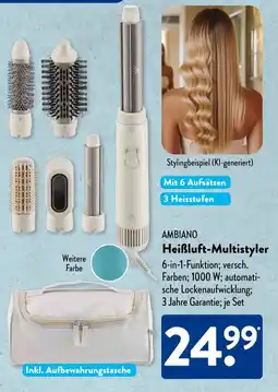 Aldi Süd AMBIANO Heißluft-Multistyler Angebot