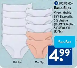 Aldi Süd UP2FASHION Basic-Slips 5er-Set Angebot