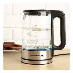 Netto Marken-Discount GOURMETmaxx Glas-Wasserkocher LED 1,7l 2200W Angebot