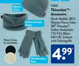 Aldi Süd CRANE Thinsulate- Accessoire Angebot