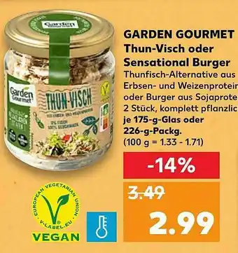 Kaufland Garden Gourmet Thun-visch Oder Sensational Burger Angebot