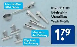 Aldi Süd HOME CREATION Edelstahl- Utensilien Angebot
